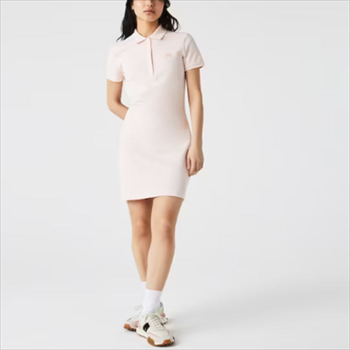 فستان بولو نسائي من قطن بيكيه المرن