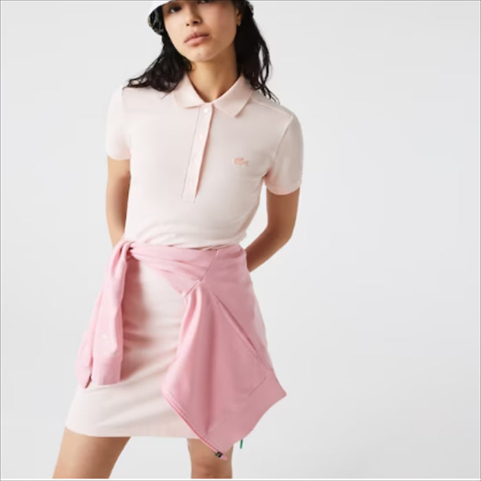 فستان بولو نسائي من قطن بيكيه المرن